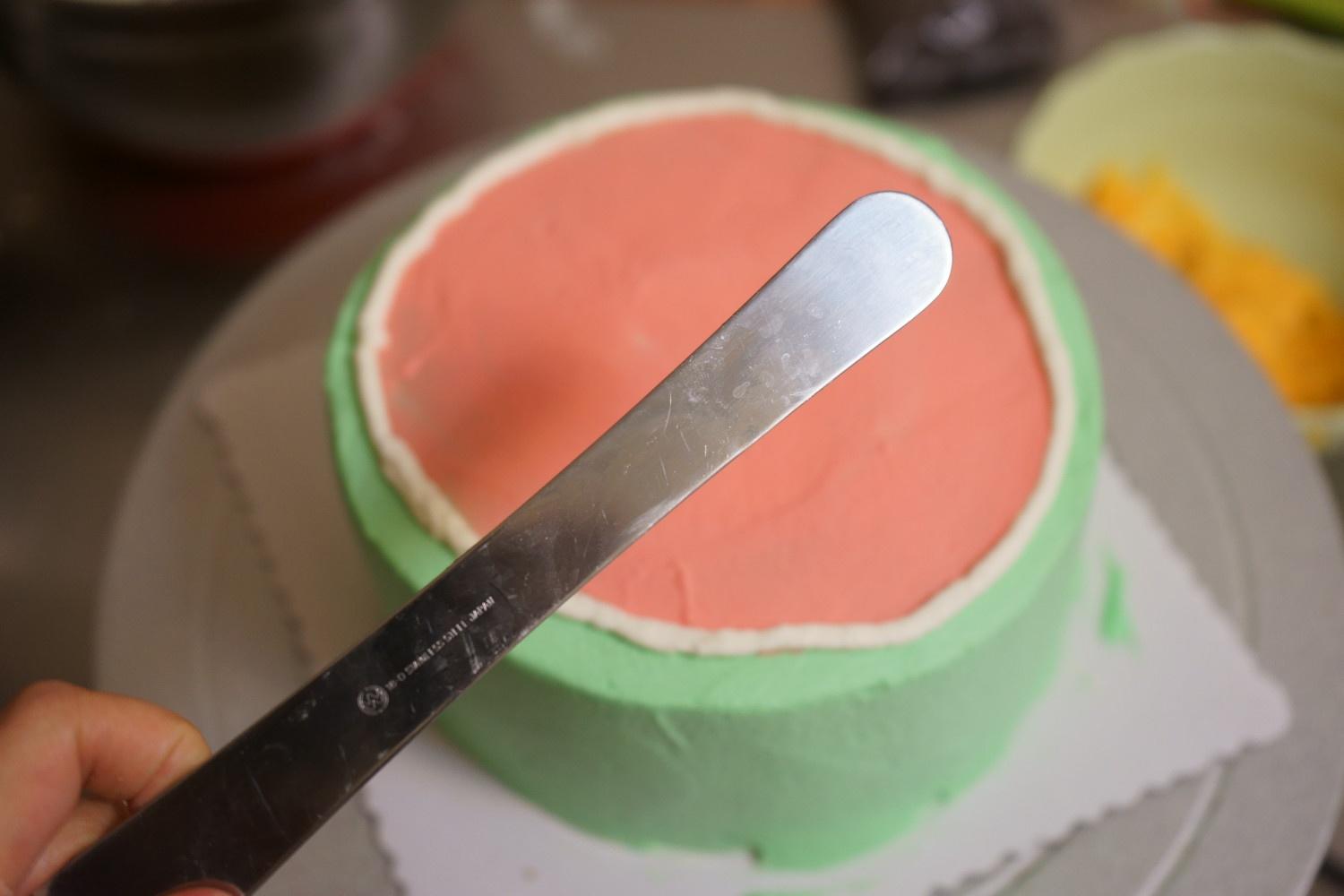 西瓜造型蛋糕的做法 步骤8