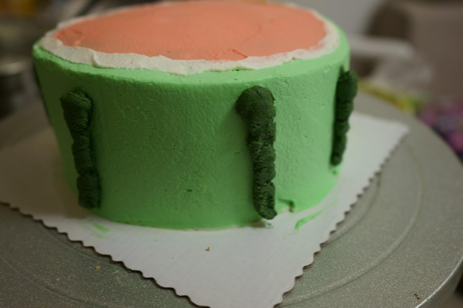 西瓜造型蛋糕的做法 步骤10