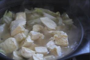 白菜燉豆腐的做法 步骤5
