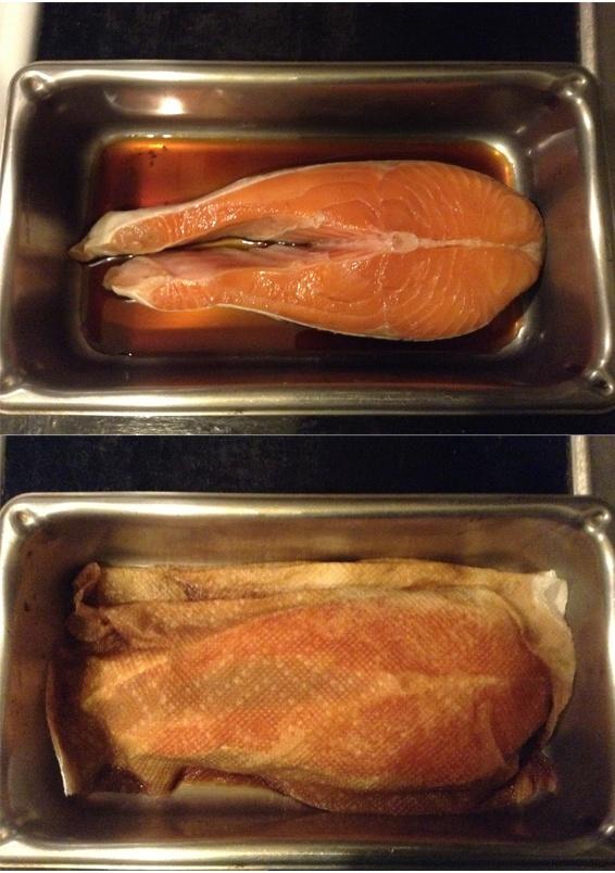 日式鮭魚茶泡飯的做法 步骤1