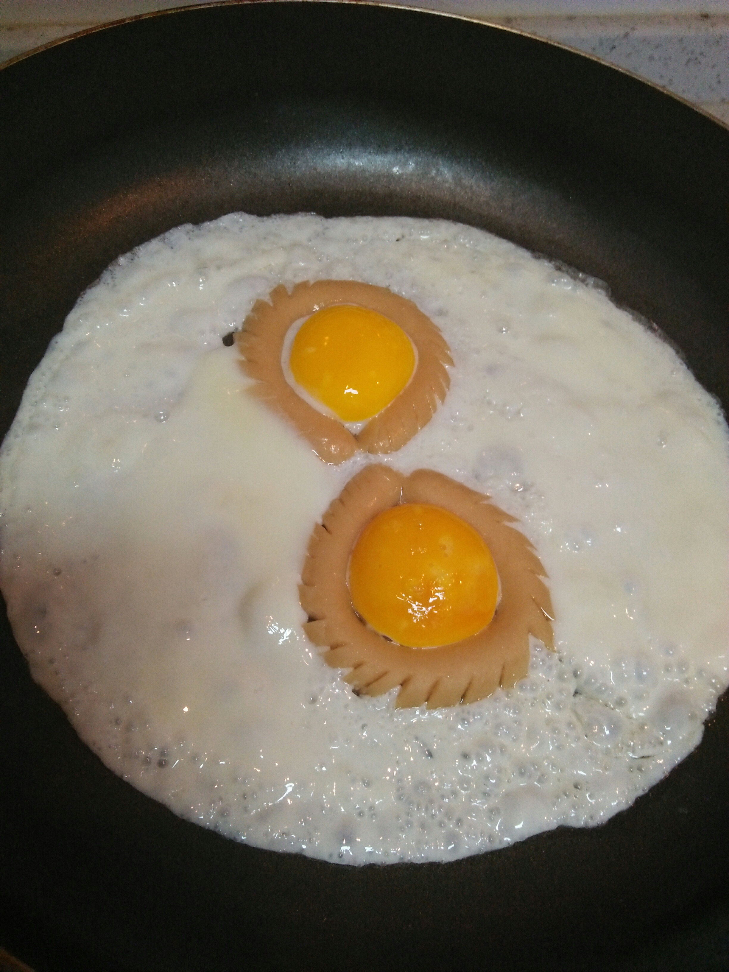 火腿腸煎蛋的做法 步骤5