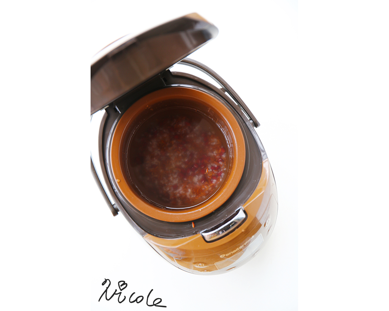 桃仁紅米紅豆粥（伊萊特能量土鍋）的做法 步骤4