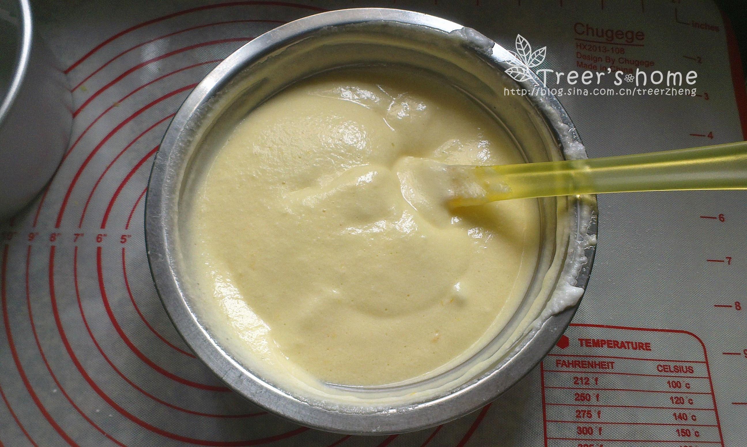 小清新酸奶檸檬蛋糕（3蛋6寸）的做法 步骤9