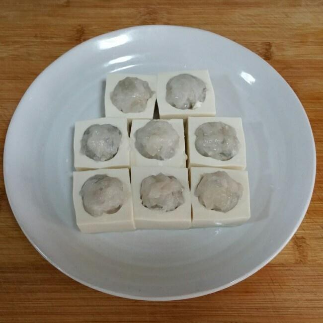 百花蒸豆腐的做法 步骤6