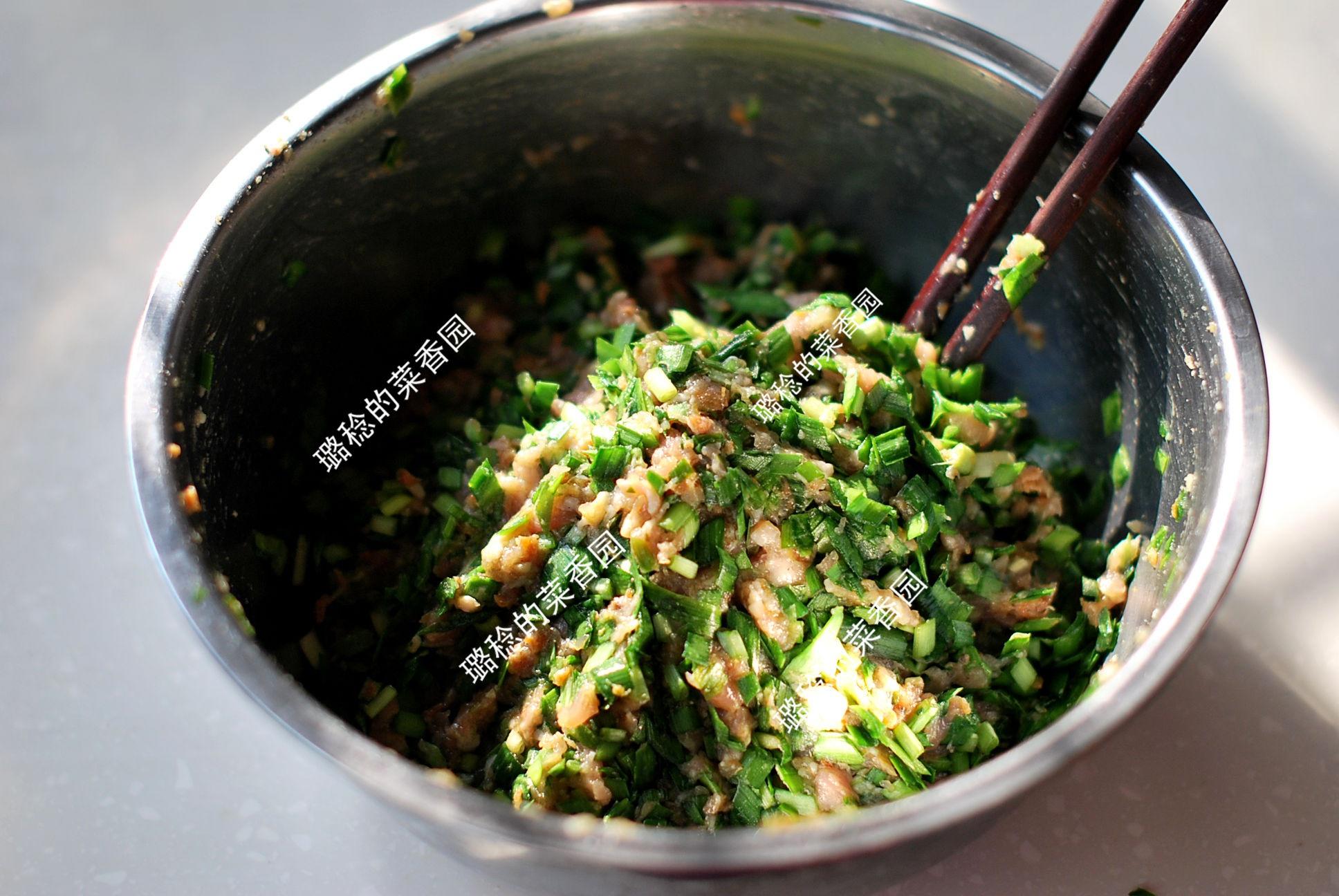 春食韭菜之【鮮肉鍋貼】的做法 步骤9