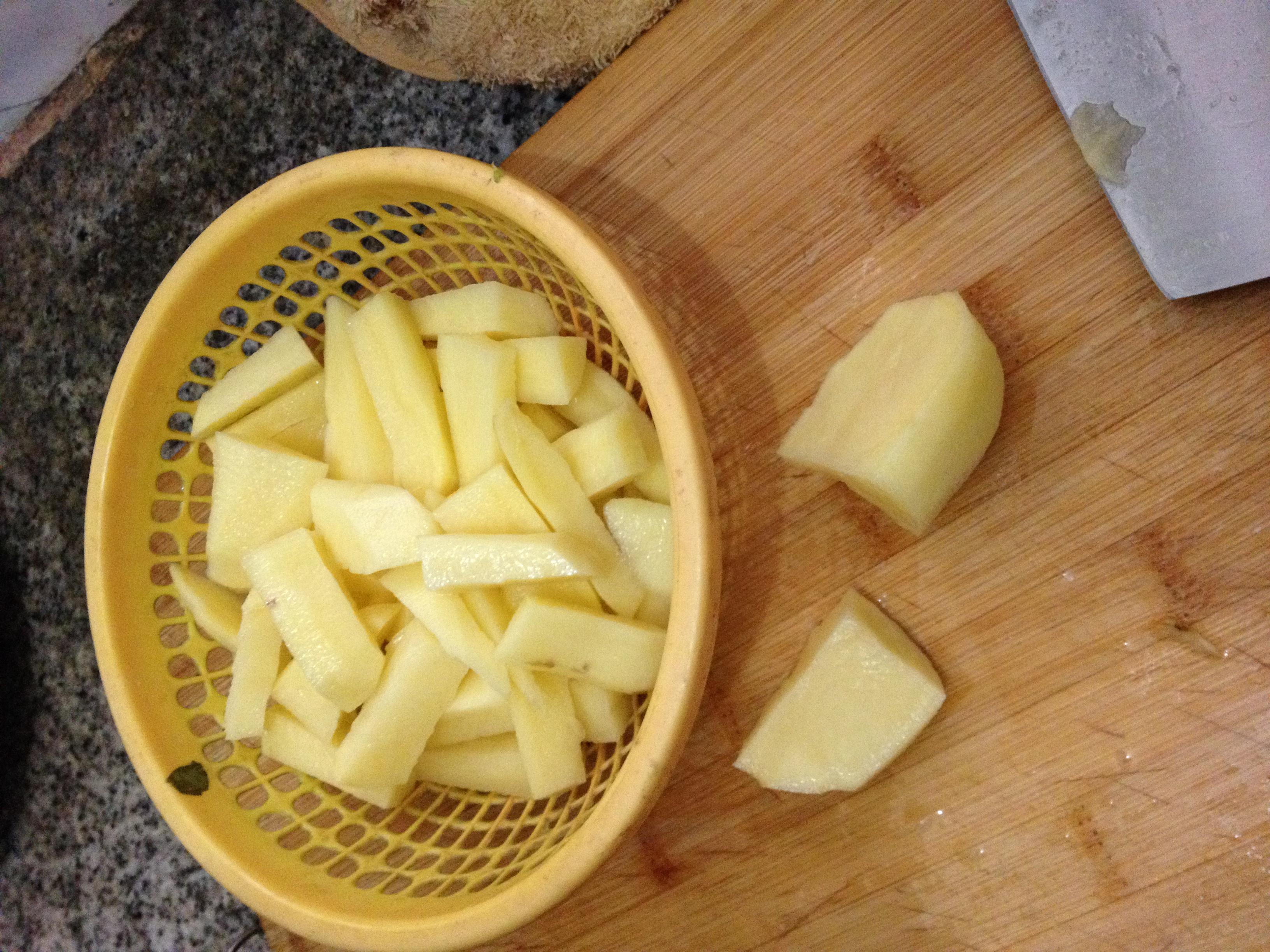刀豆土豆的做法 步骤2