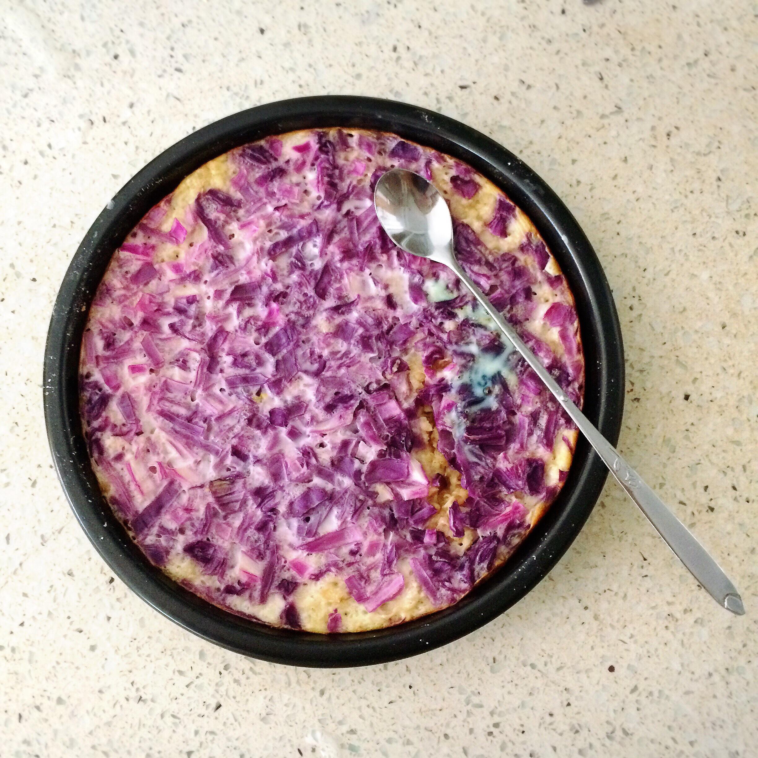 紫甘藍烤燕麥的做法 步骤2