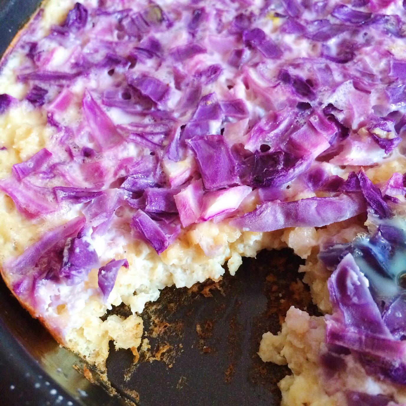 紫甘藍烤燕麥的做法 步骤3