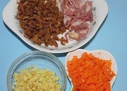 培根菜脯蘿蔔苗的做法 步骤2