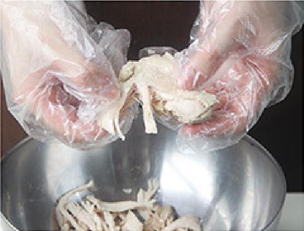 【食材包】白玉菇拌雞腿的做法 步骤4