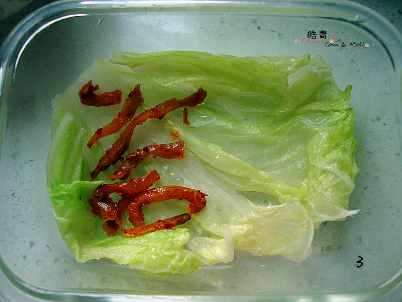 蝦球魚餅蔬菜便當的做法 步骤8