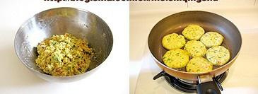青菜玉米麪小餅+紅薯粥的做法 步骤4