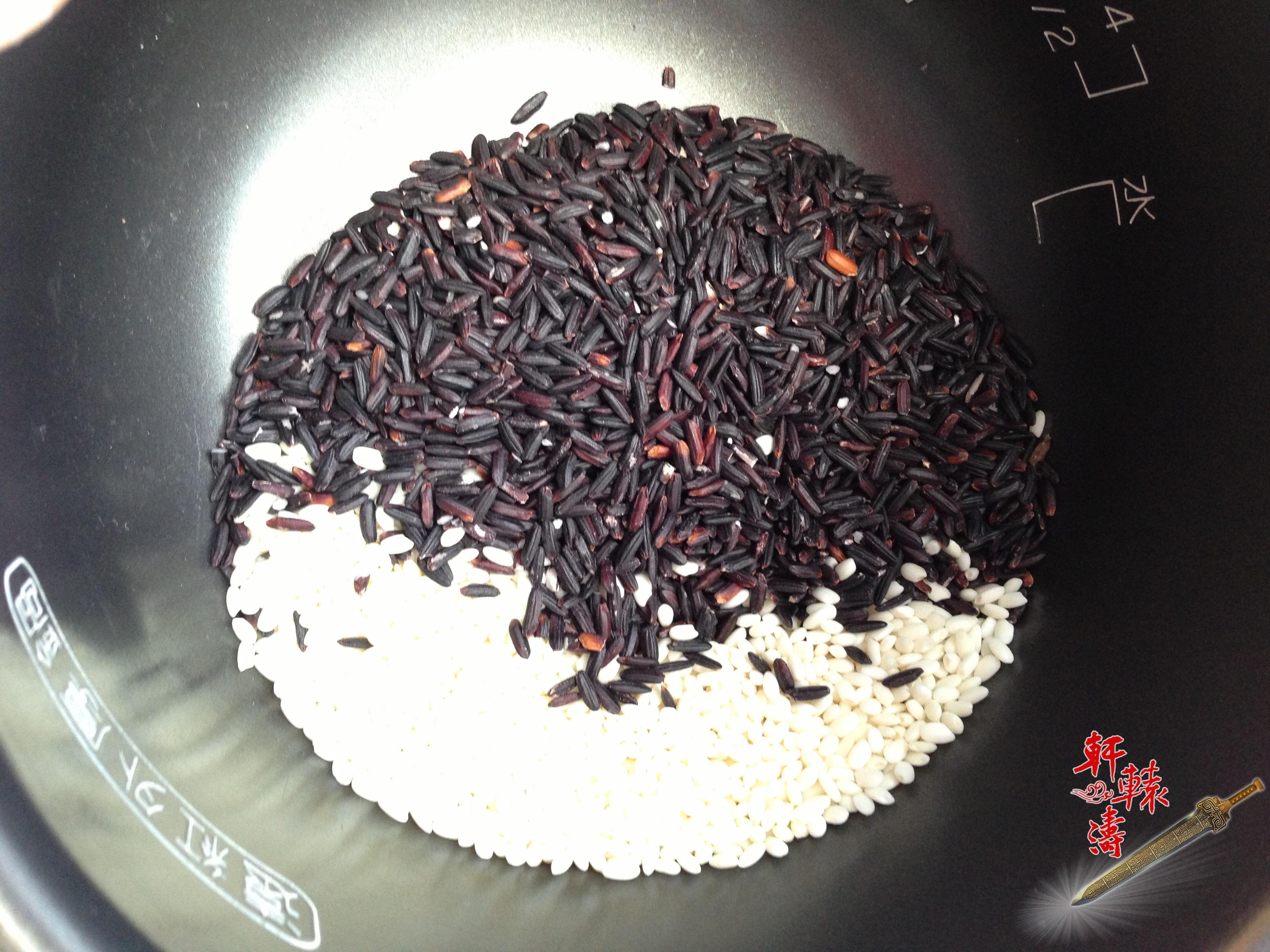 紫米和風飯糰的做法 步骤1