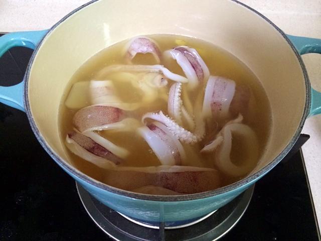 深夜食堂版芋頭煮魷魚（含日式高湯做法）的做法 步骤5