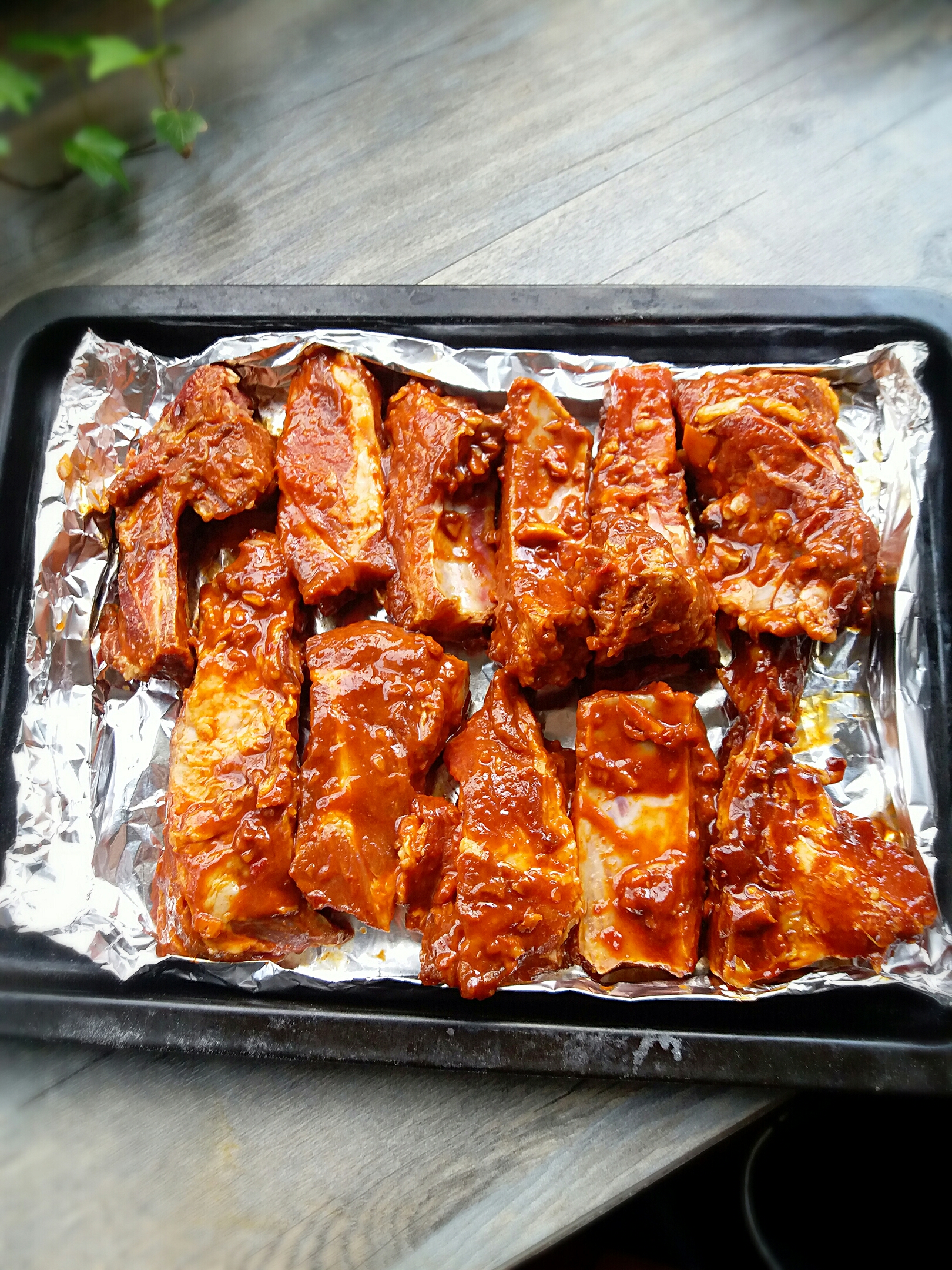 韓式辣醬蒜香烤排骨(肉）的做法 步骤2