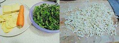 香煎薺菜卷的做法 步骤1