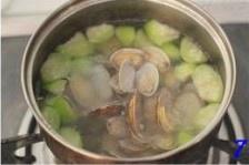 絲瓜花蛤湯的做法 步骤7