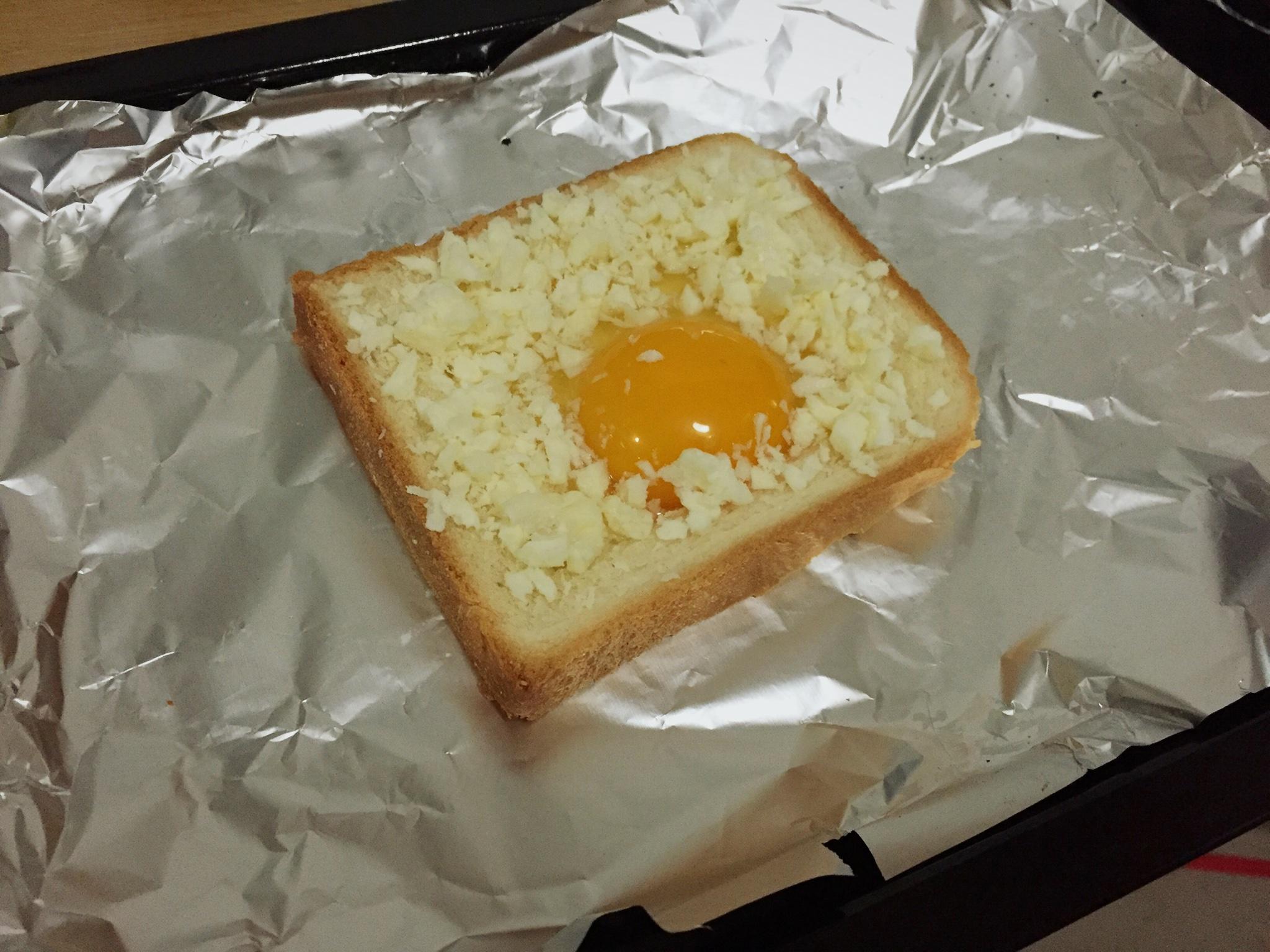 快手早餐—雞蛋吐司（烤箱版）的做法 步骤6