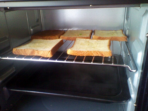 黃油烤麪包的做法 步骤4
