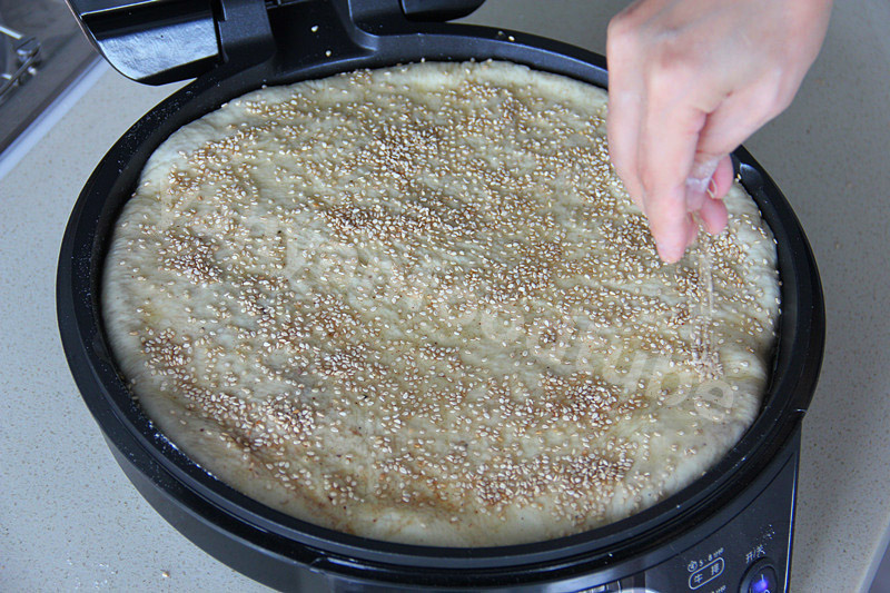 椒鹽發麪餅 Sesame Pancake的做法 步骤19