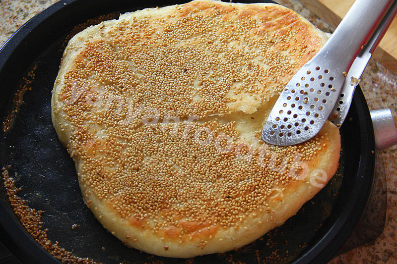 椒鹽發麪餅 Sesame Pancake的做法 步骤20