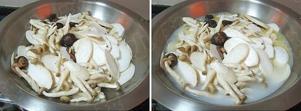 鮮菌奶白鯽魚湯的做法 步骤3