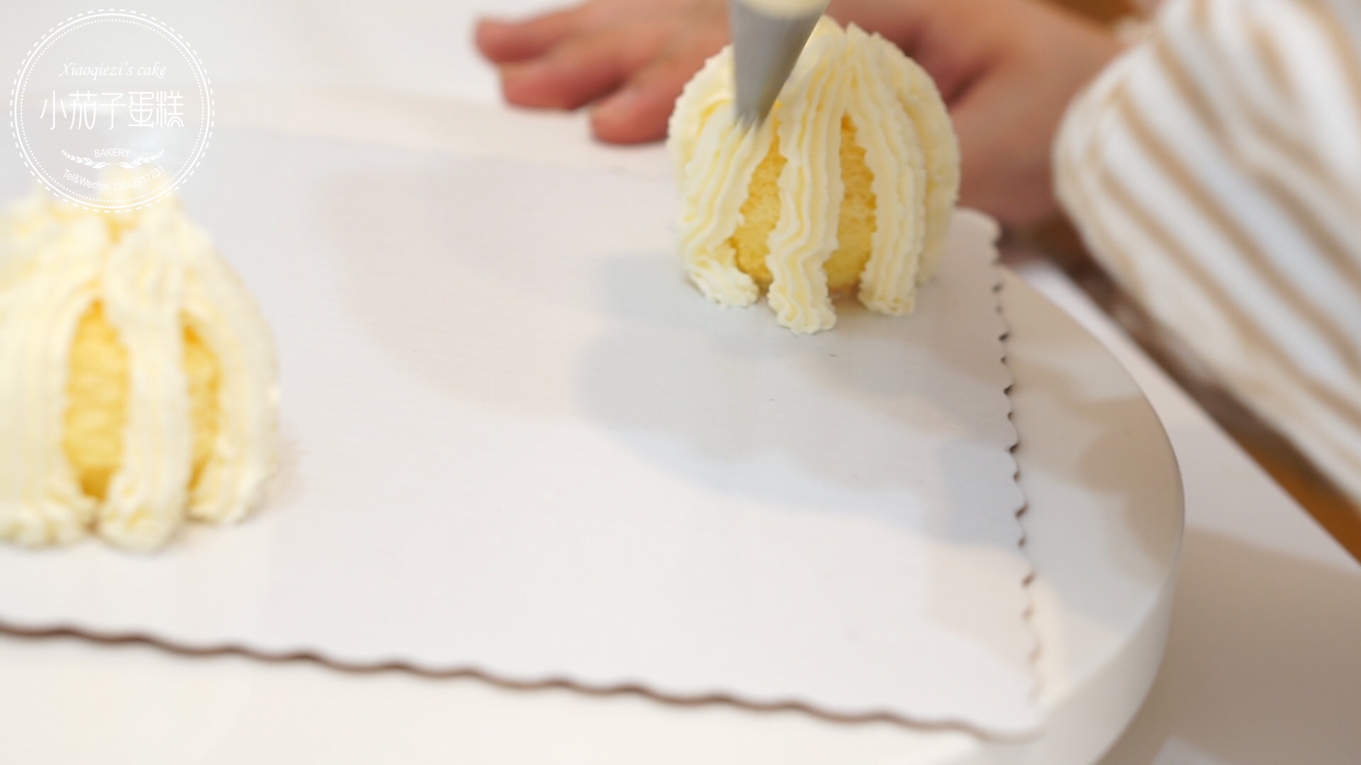 壽字祝壽蛋糕(含壽桃做法)的做法 步骤15