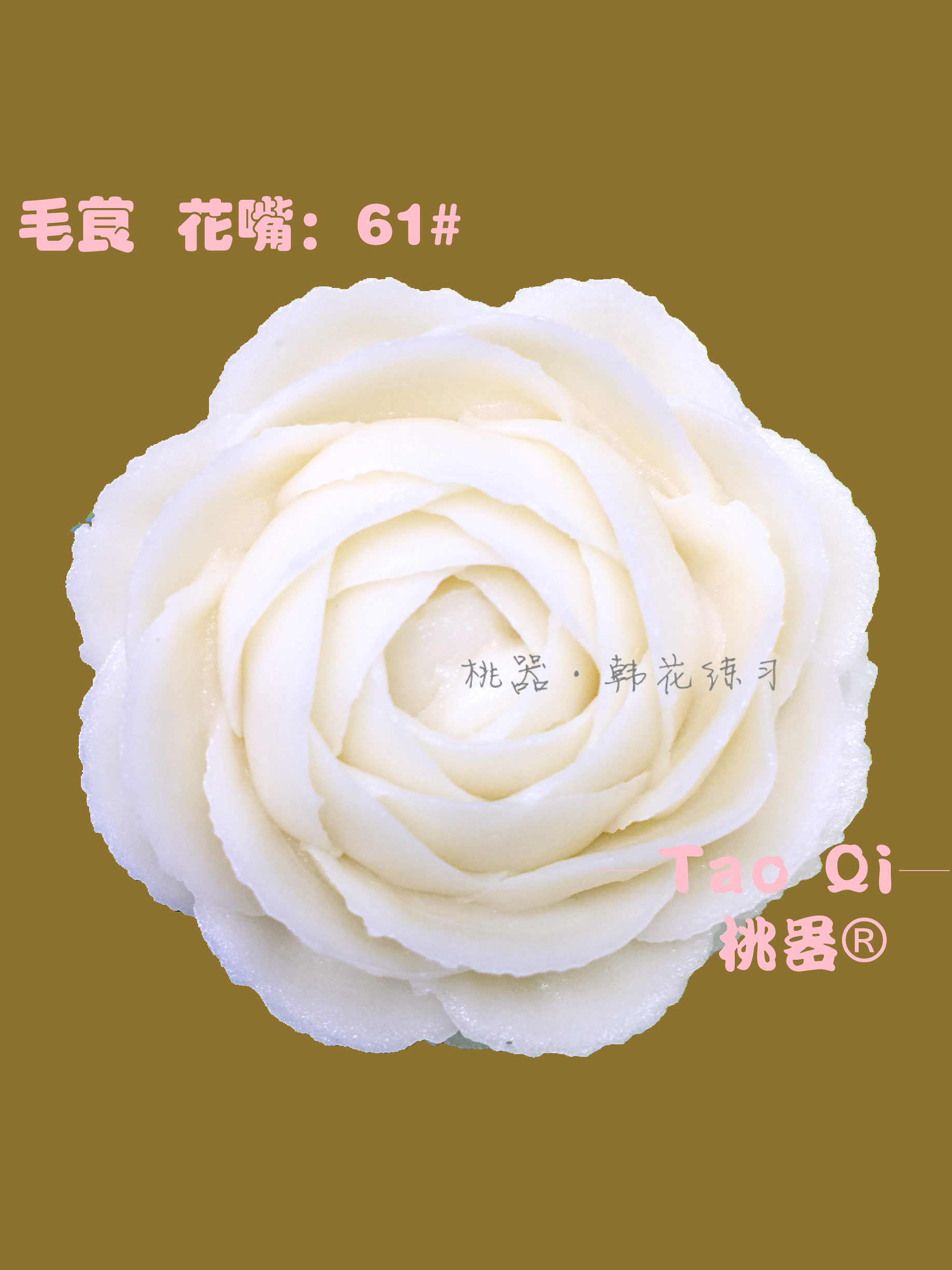 韓式裱花花型—桃器的做法 步骤84
