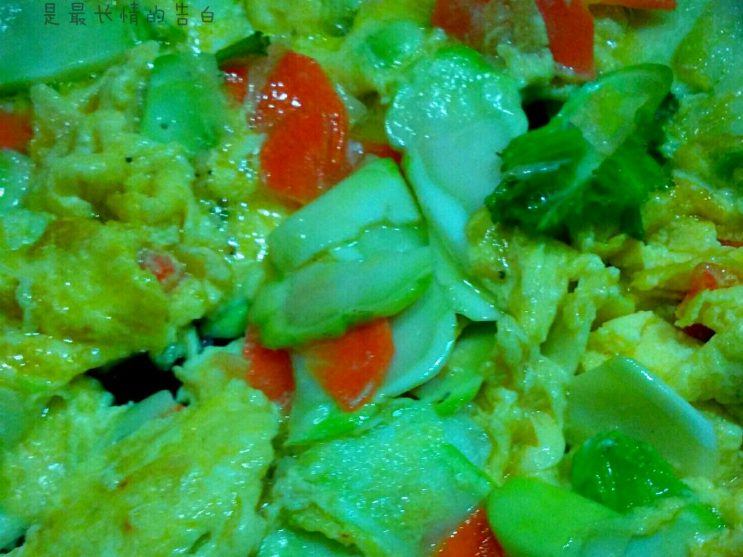 營養快手菜～雞蛋蝦皮炒兒菜的做法 步骤7