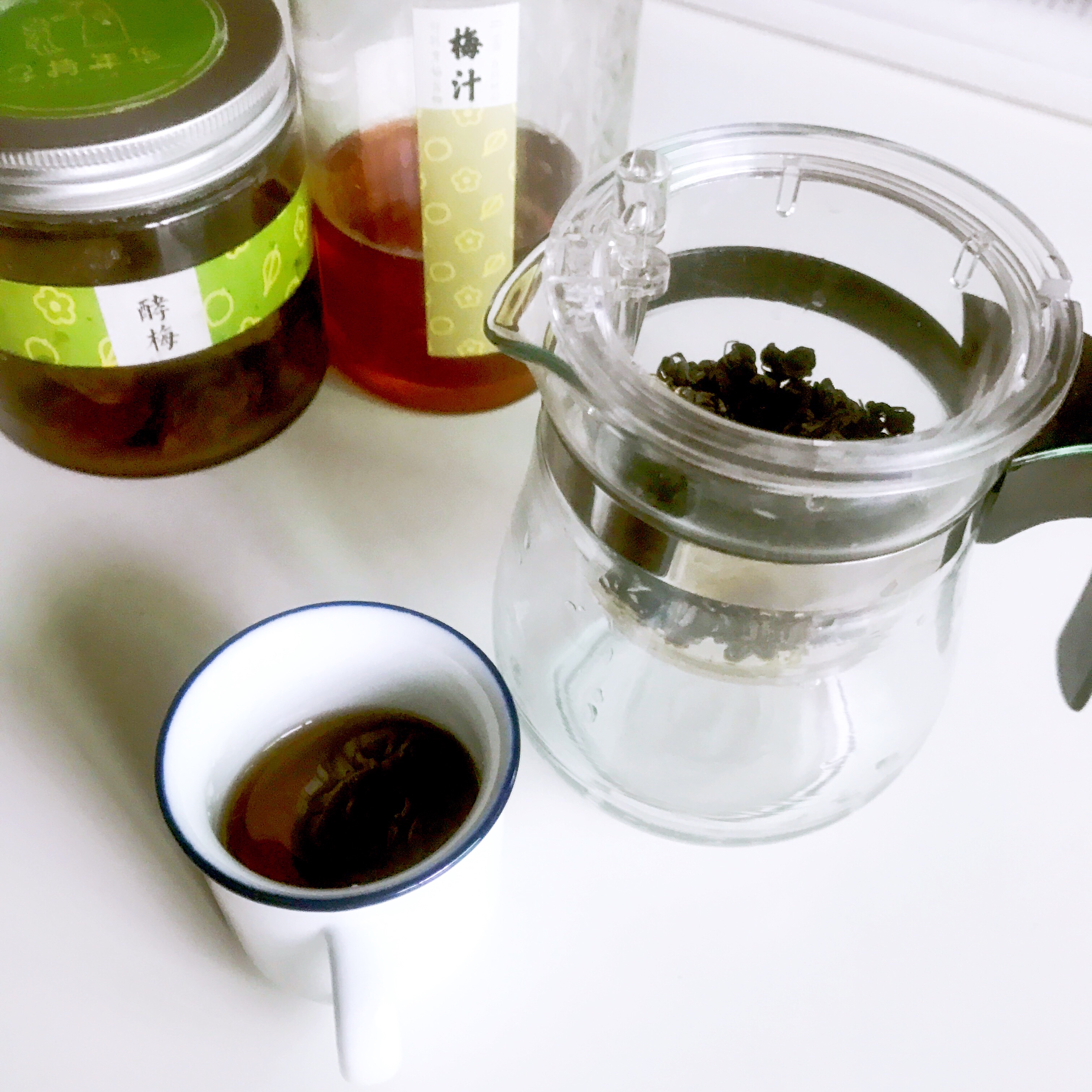 梅汁呦綠茶的做法 步骤1