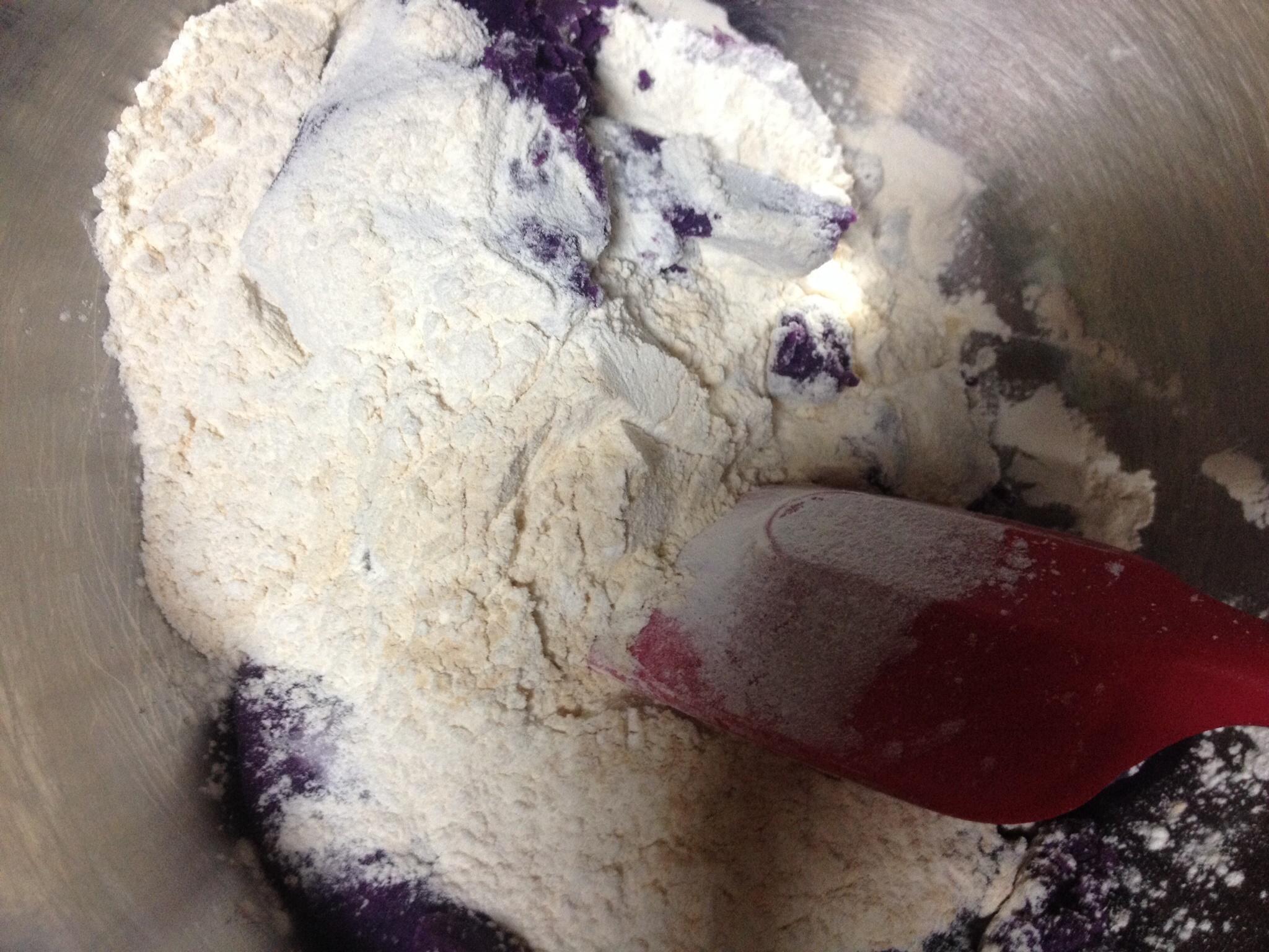 紫薯紅豆糕～低卡美味小甜點的做法 步骤4