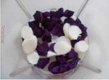 紫薯山藥豆漿的做法 步骤2