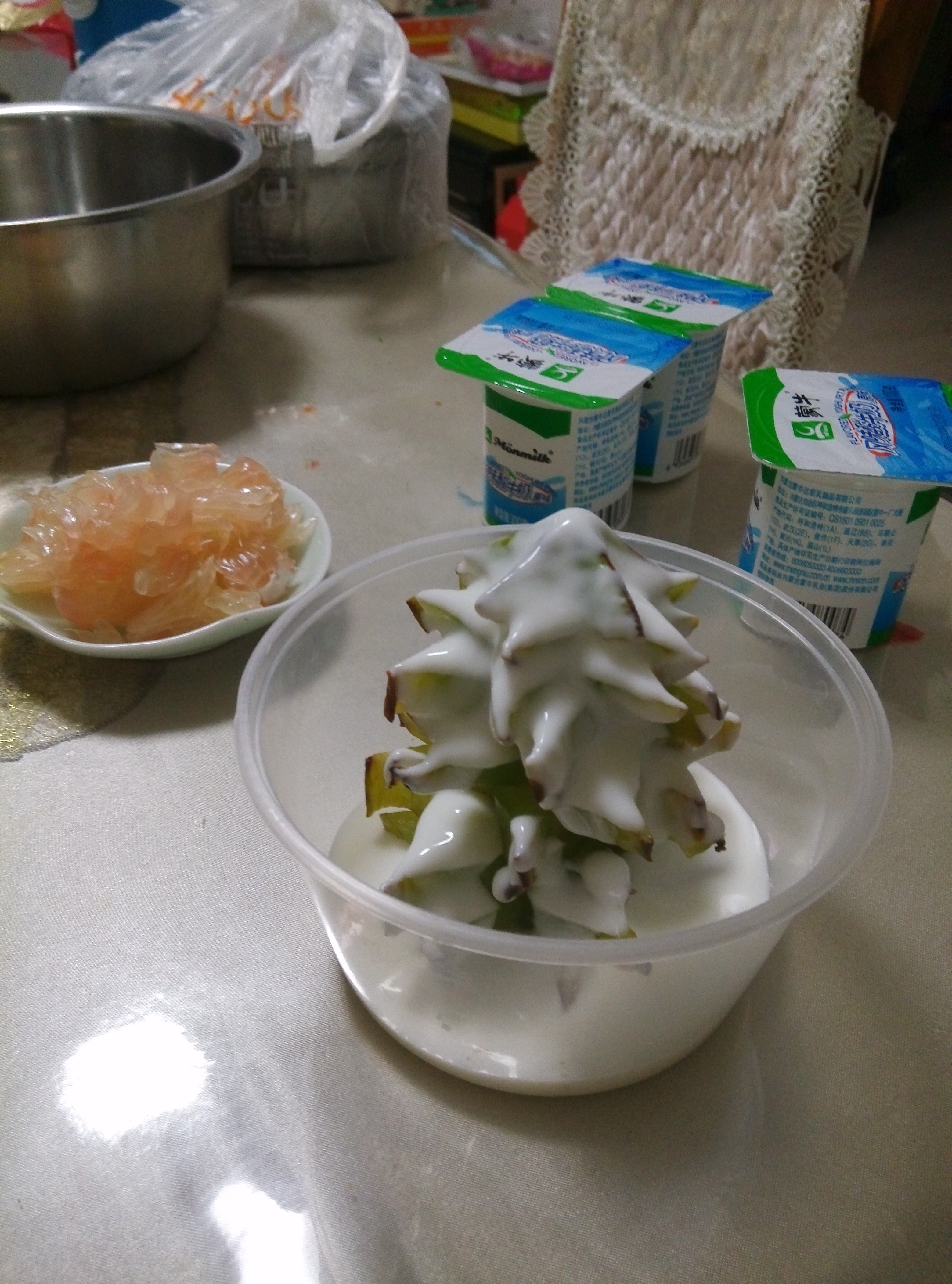 聖誕酸奶水果撈的做法 步骤5
