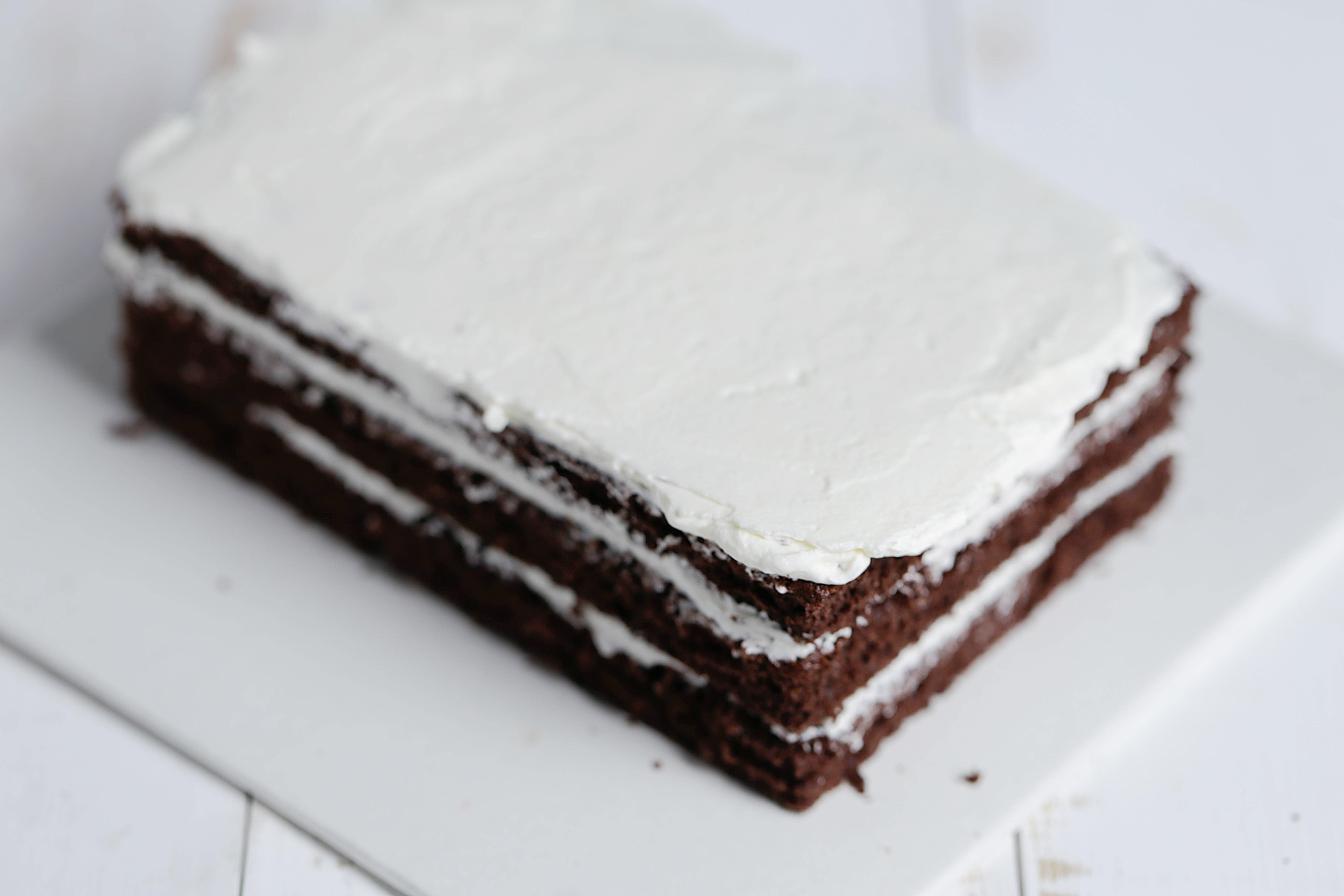 Kiri奶油芝士食譜——奶油芝士霜飾巧克力海綿蛋糕的做法 步骤22