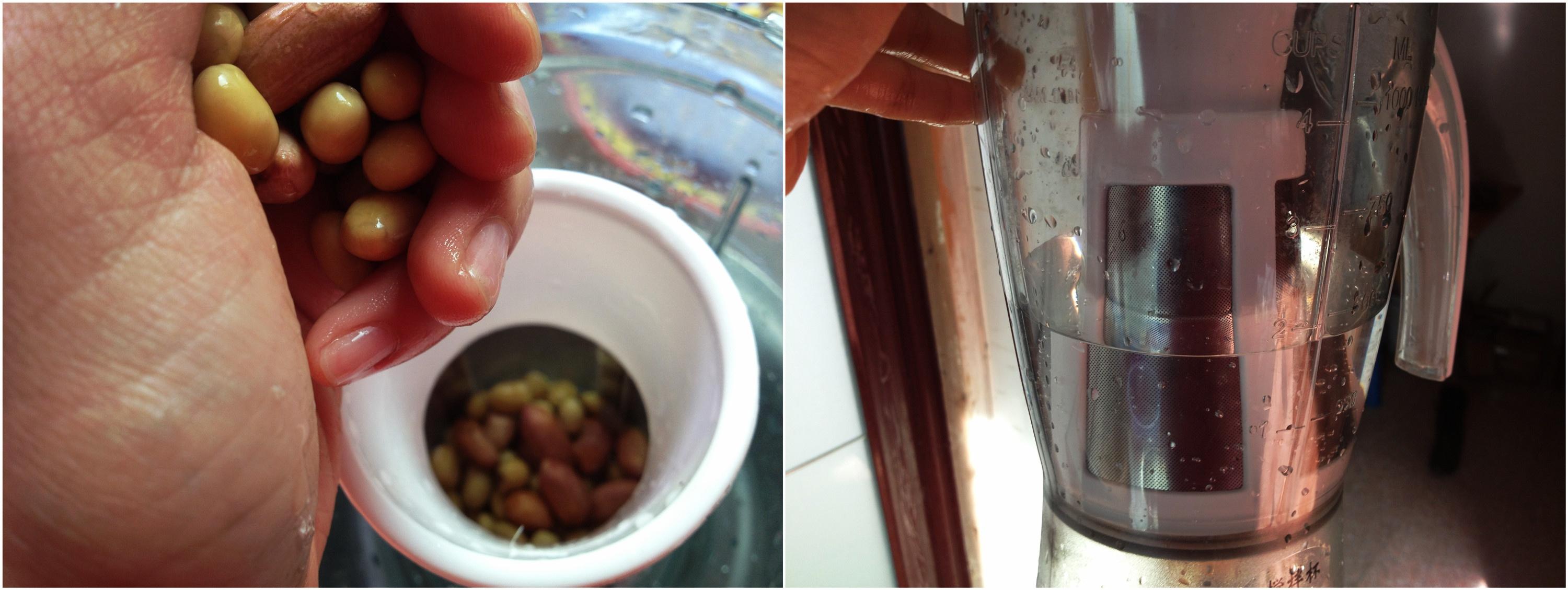 花生黃豆豆漿的做法 步骤2