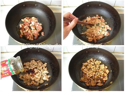 白菜豬肉炒木耳的做法 步骤2