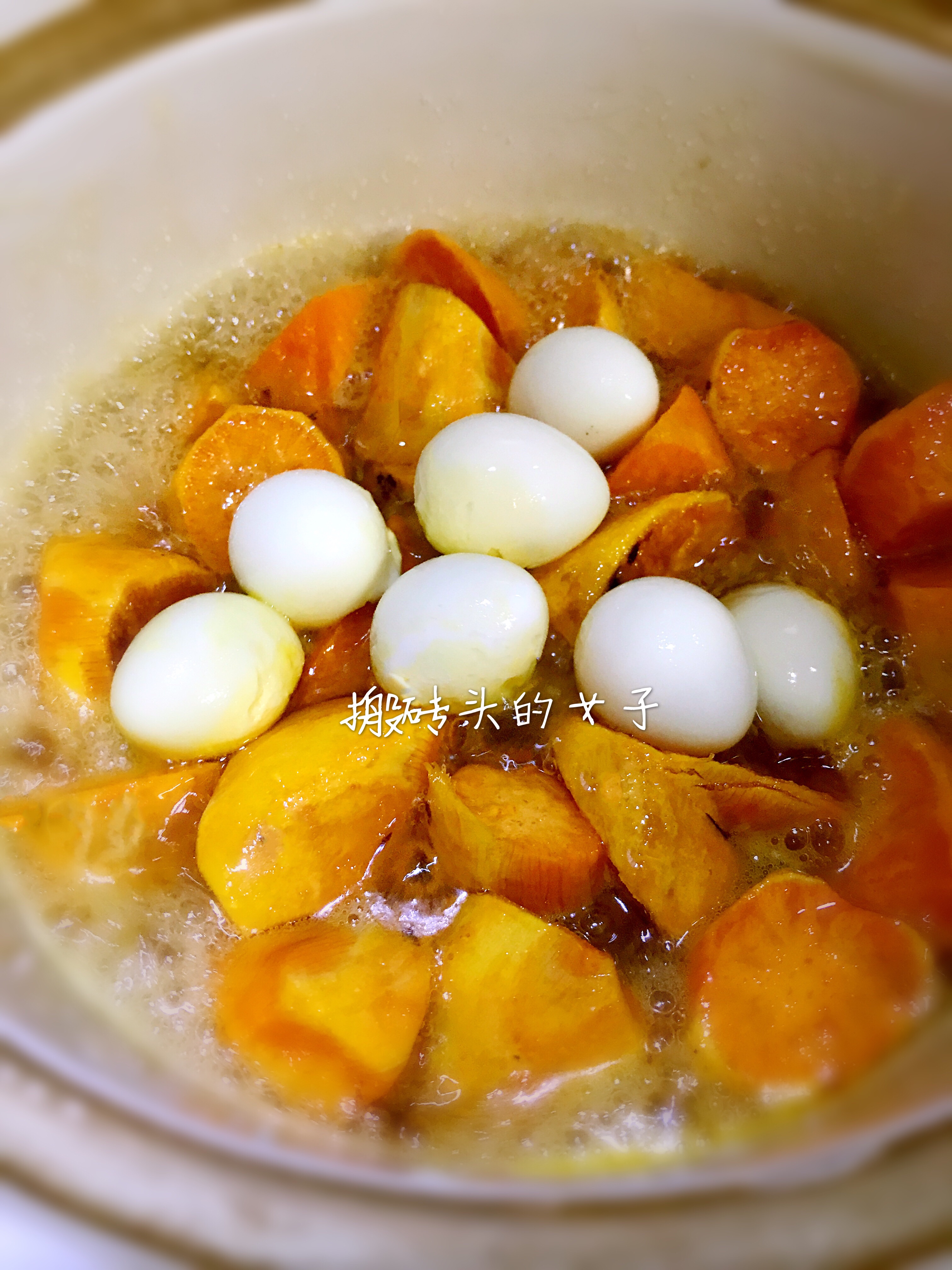 潮州小吃--紅薯鵪鶉蛋的做法 步骤3