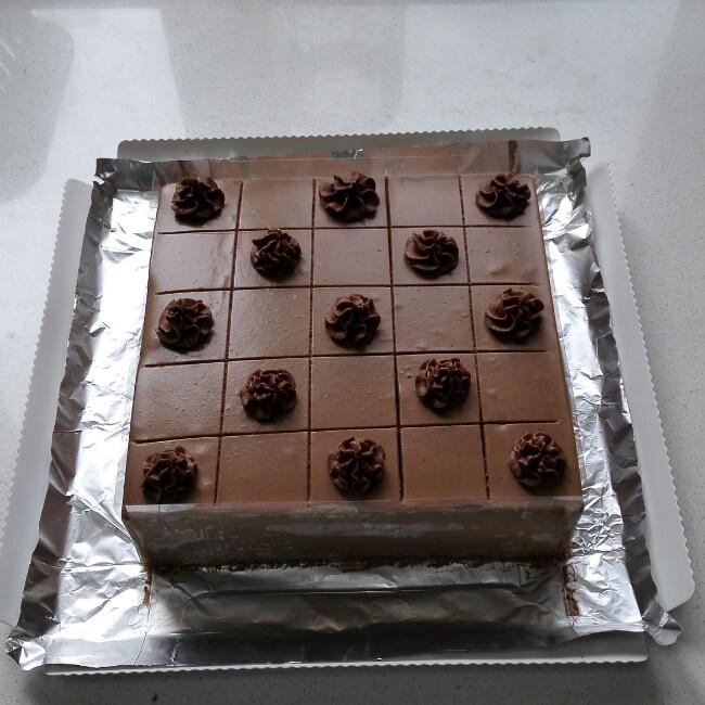 巧克力慕斯蛋糕（10寸）的做法 步骤14