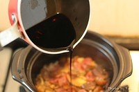 臘腸香菇栗子燜飯的做法 步骤6