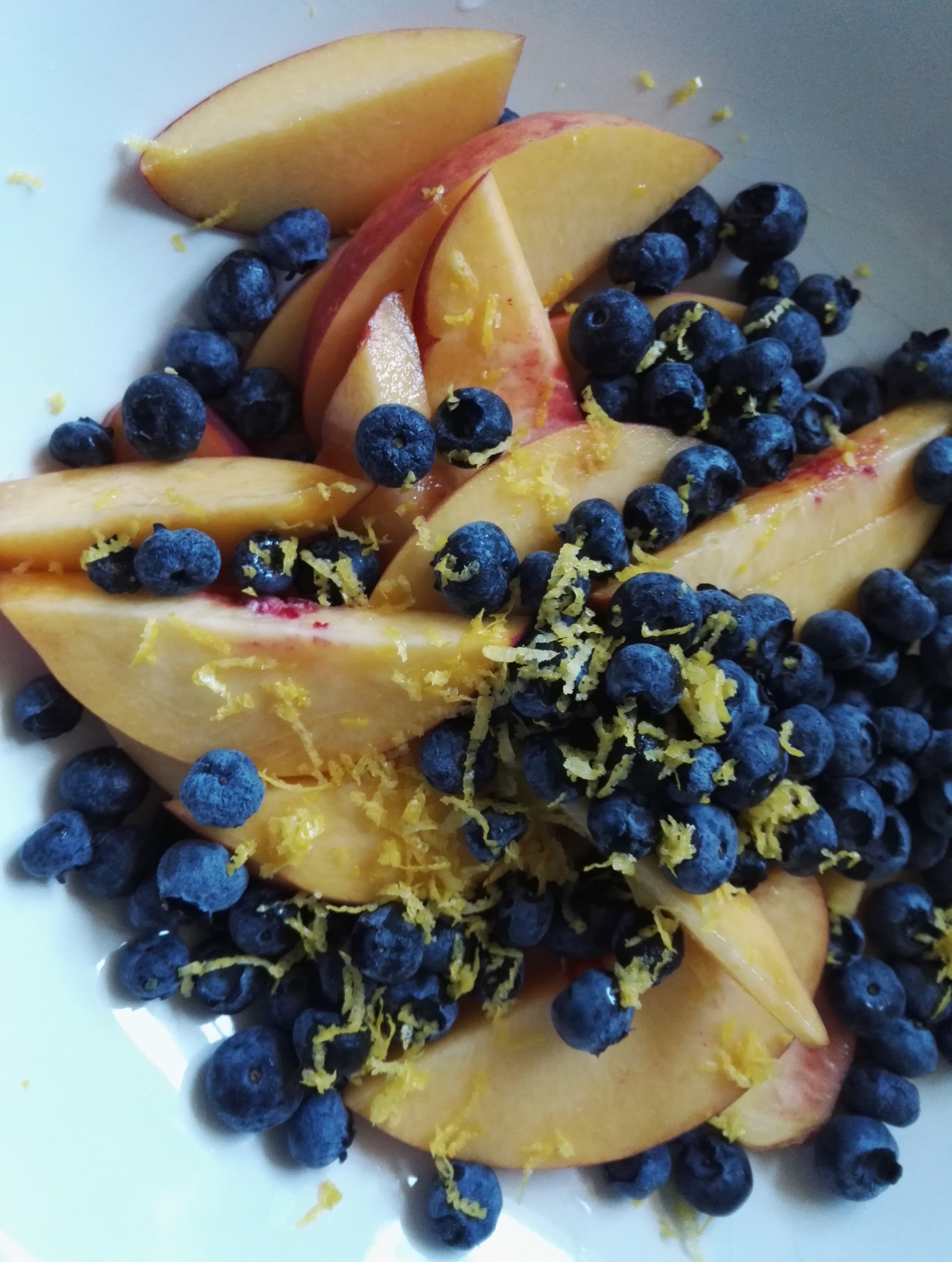 黃桃藍莓燕麥脆丨健康·三餐的做法 步骤2