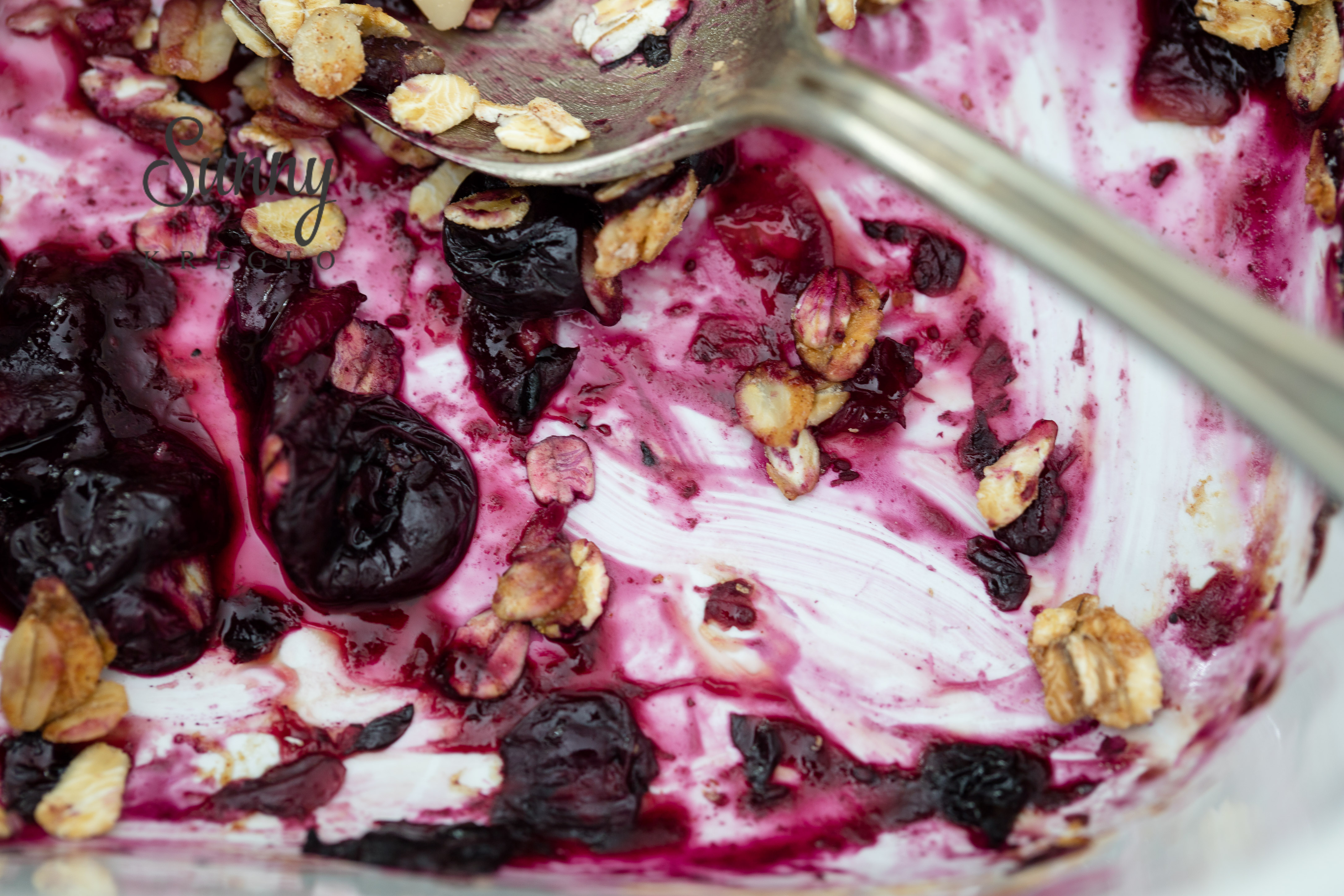 黃桃藍莓燕麥脆丨健康·三餐的做法 步骤7