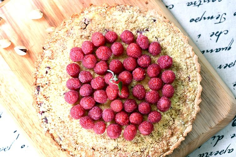 德普烤箱食譜—開心果樹莓杏仁撻的做法 步骤10