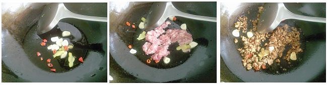 芽菜肉末炒四季豆的做法 步骤2