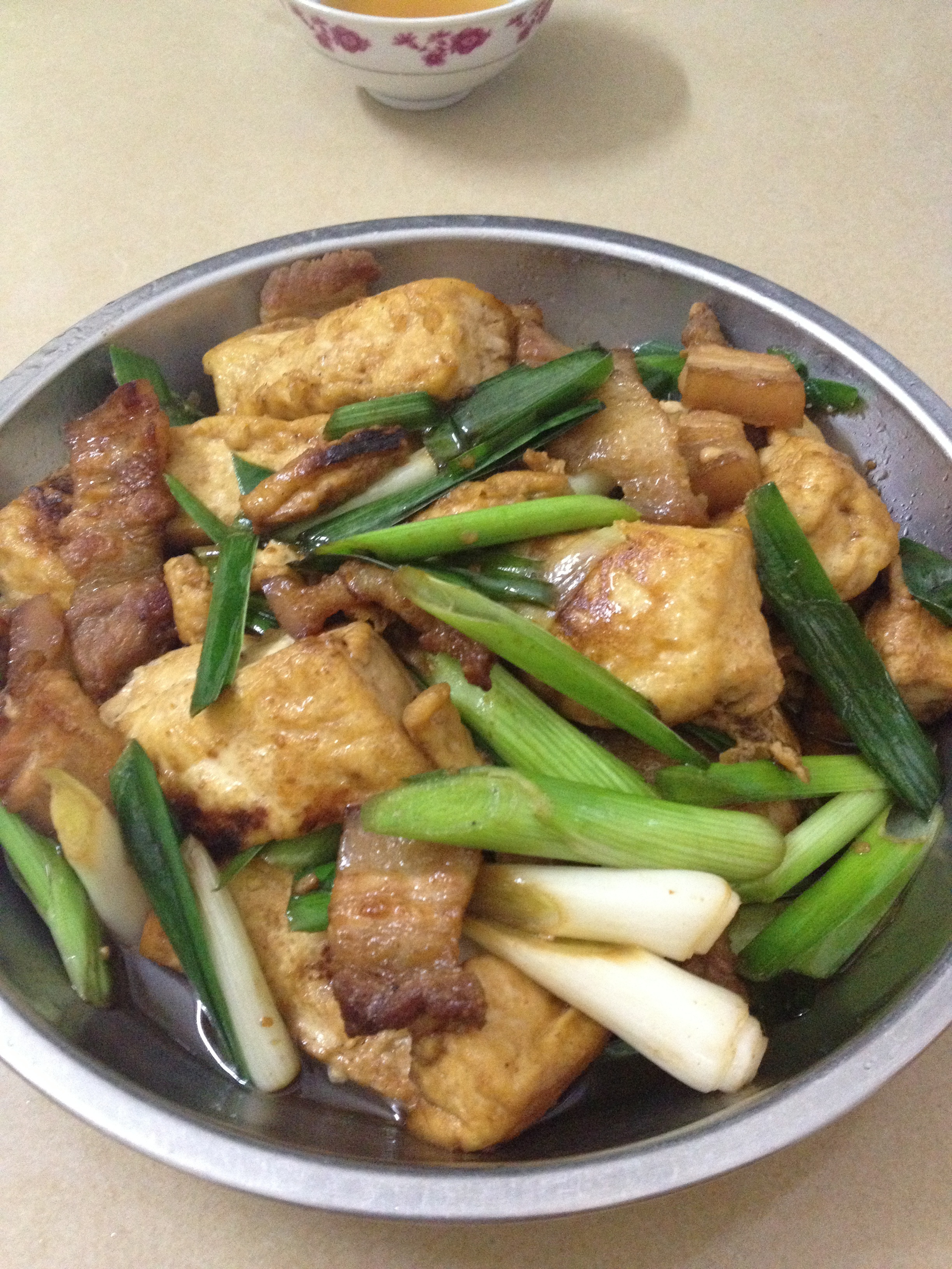 豆腐煎燜五花肉的做法 步骤8