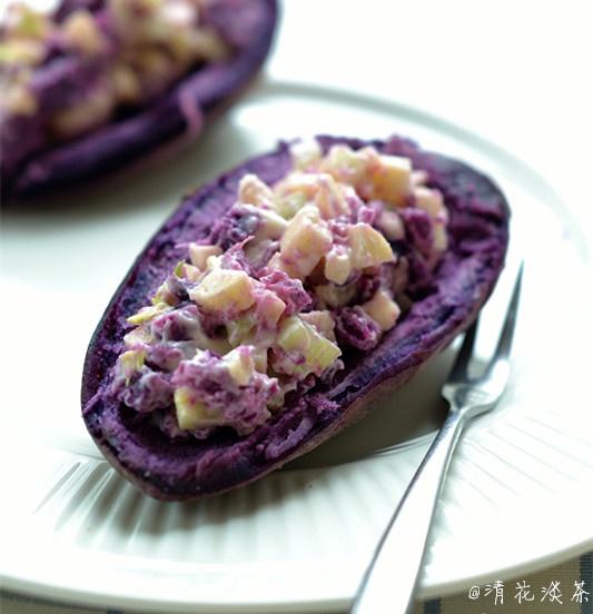 超美味的紫薯沙拉的做法 步骤5