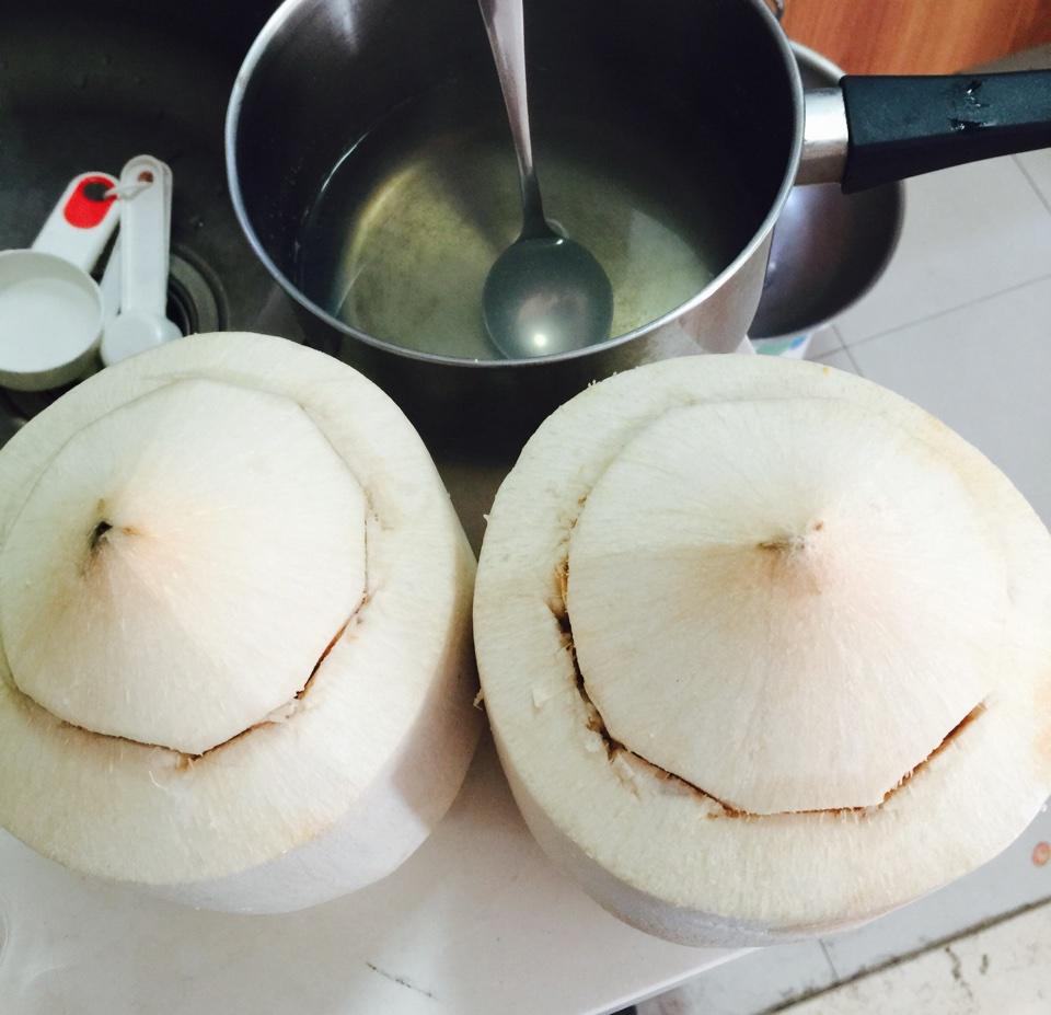 超好吃的雙色椰子凍的做法 步骤2