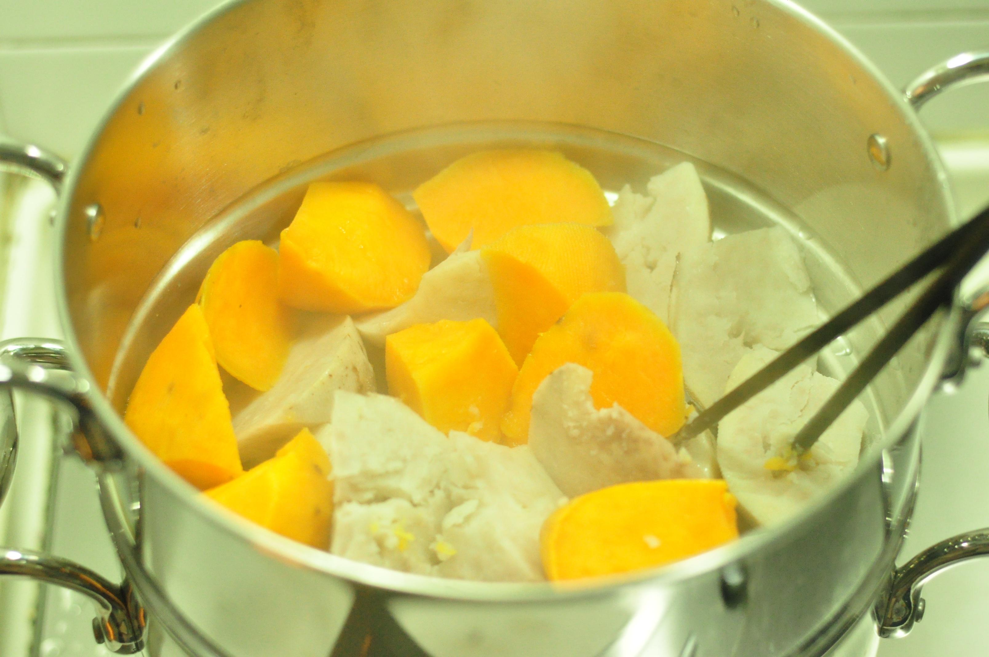 月子菜——紅豆芋圓甜湯（附芋圓薯圓做法）的做法 步骤5