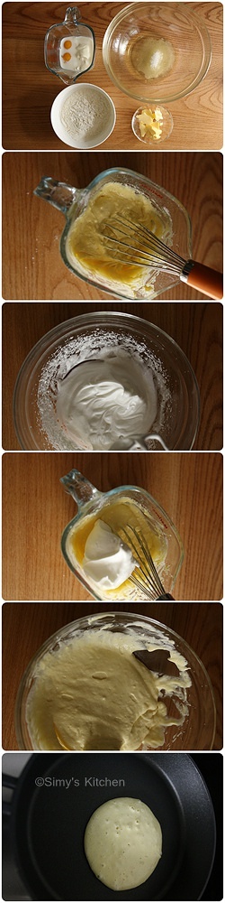 【酸奶鬆餅yogurt pancake】，搭上黑莓果醬和楓糖的美味。的做法 步骤1