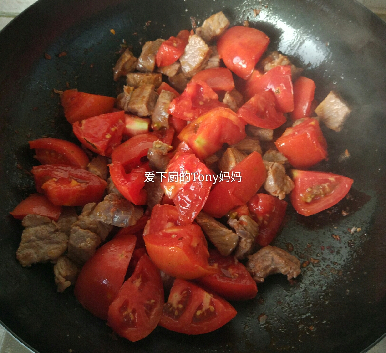 簡易牛肉燉柿子的做法 步骤4