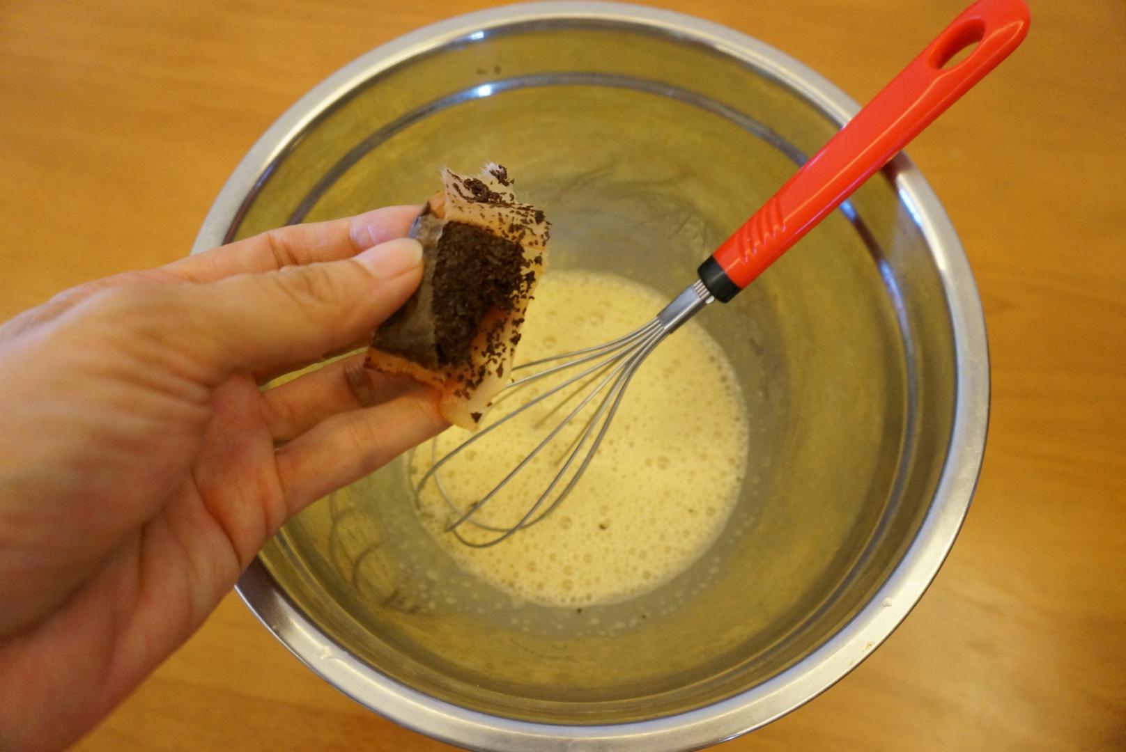 紅茶紫薯蛋糕卷的做法 步骤5